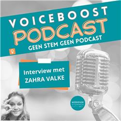 Zahra Valke maakt podcasts van haar video's.