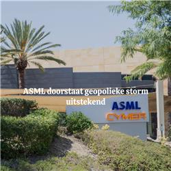 ASML doorstaat geopolitieke storm uitstekend