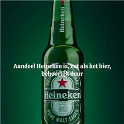 Aandeel Heineken is, net als het bier, behoorlijk duur