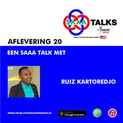 Vrijblijvende gesprekken special SAAA Talks: gesprek met Ruiz Kartoredjo
