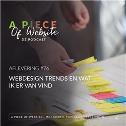 76: Webdesign trends en wat ik er van vind