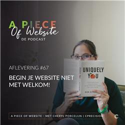 67: Begin je website niet met welkom