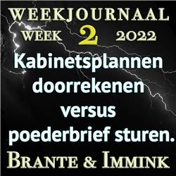 Kabinetsplannen Doorrekenen Vs Poederbrief Sturen, Weekjournaal Week 2