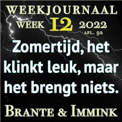 Zomertijd, Het Klinkt Leuk, Maar Het Brengt Niets. Brante & Immink Nemen De Week Door.