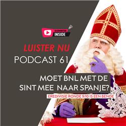 Podcast 61 - Moet BNL met Sinterklaas mee naar Spanje?