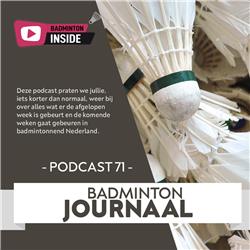 Podcast 71 - Badminton journaal