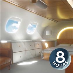 Witte ruis voor het slapen van vliegtuiggeluiden van privéjet (8 uur)