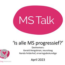MS Talk: Is alle MS progressief?