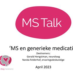 MS Talk: MS en generieke medicatie