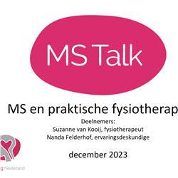 MS Talk: MS en praktische fysiotherapie