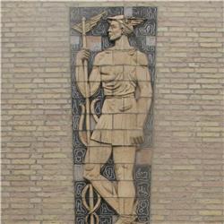 3. Mercurius - Tegeltableau van Henk Tieman, 1956, Burgemeester Roellstraat 40.